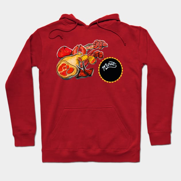 Meat products Hoodie by AriadnaDeRaadt